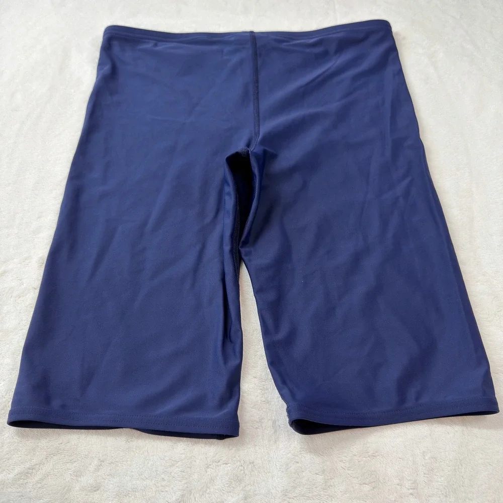 Speedo Jammer Swim Shorts Mens 34 Navy Blue Good Athletic‎ Compression Training